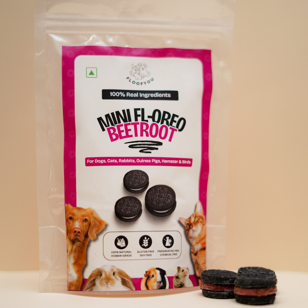 Mini Fl Oreo Beetroot Pure Veg Natural Healthy Dog Treat