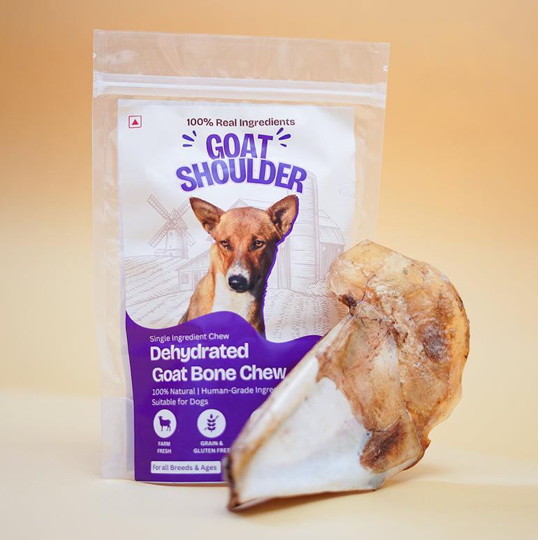 Goat Shoulder Bone Chew Dehydrated Natural Healthy Dog Treat