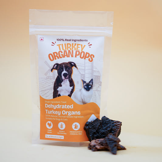 Turkey Organ Pop Jerky Dehydrated Natural Healthy Dog Treat