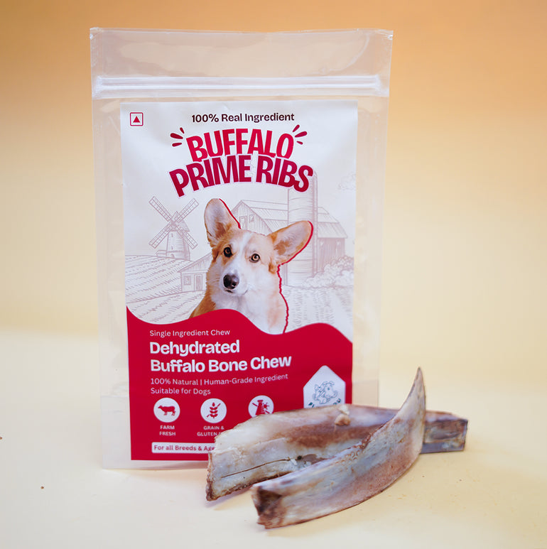 Buffalo Prime Ribs Bone Chew Dehydrated Natural Healthy Dog Treat