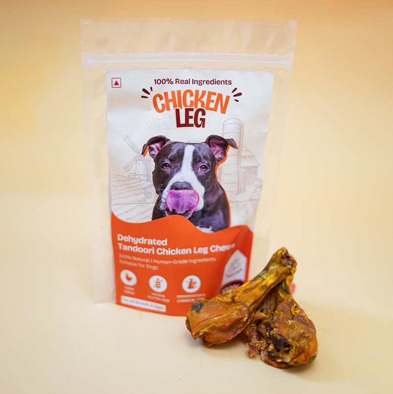 Tandoori Chicken Leg Chew Dehydrated Natural Healthy Dog Treat