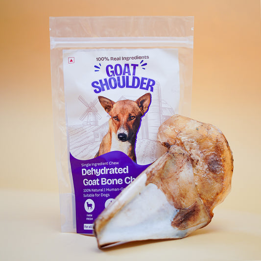 Goat Shoulder Bone Chew Dehydrated Natural Healthy Dog Treat