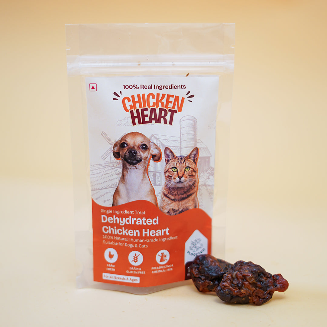 Chicken Heart Jerky Dehydrated Natural Healthy Dog Treat