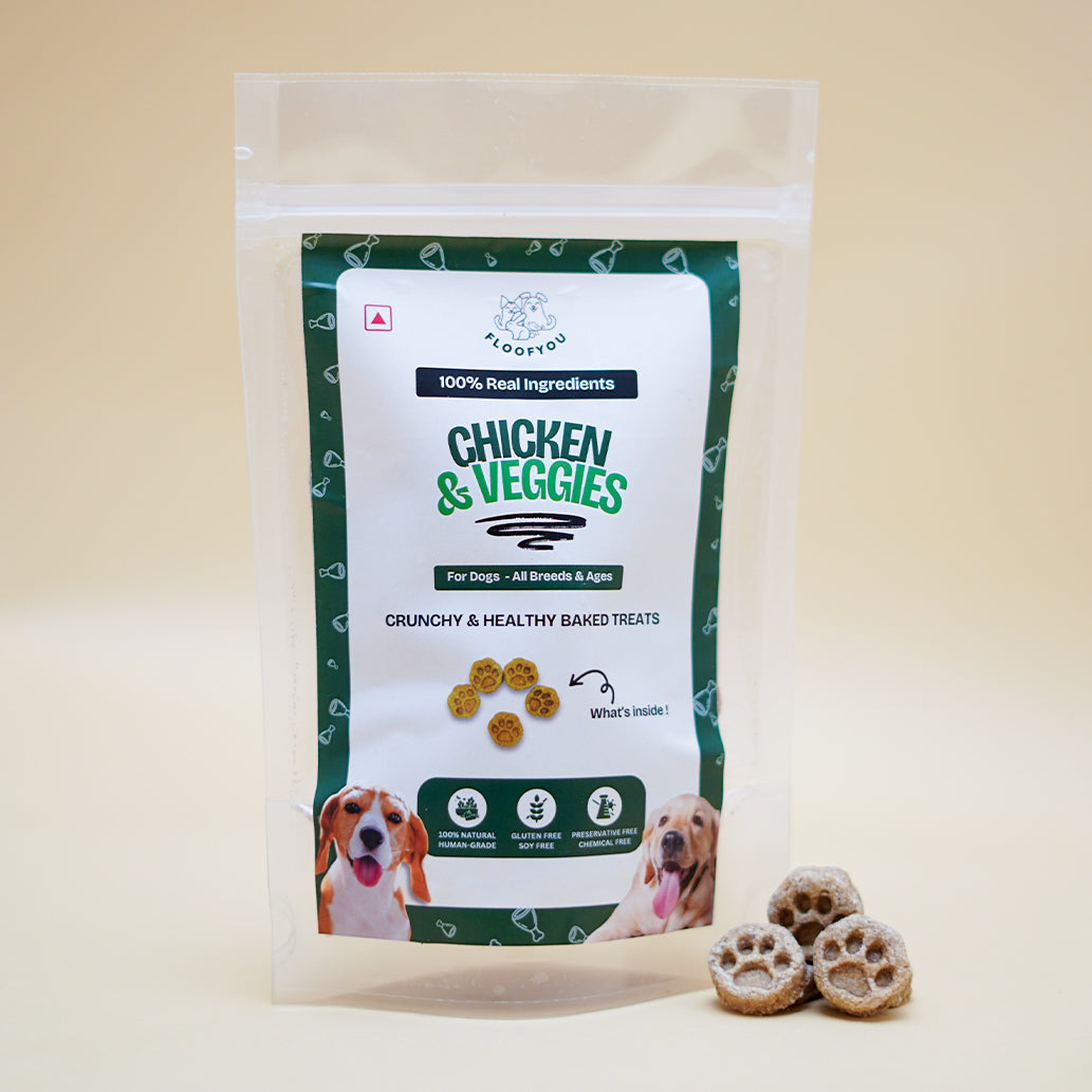 Chicken & Veggies Natural Healthy Dog Treat, Cookies, Biscuits & Snacks