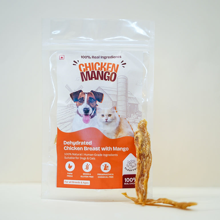 Chicken Mango Jerky Strips Dehydrated Natural Healthy Dog Treat