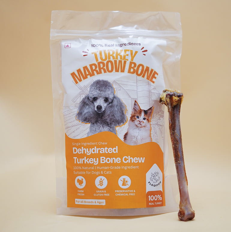 Turkey Marrow Bone Regular size Dehydrated Natural Healthy Dog Chew