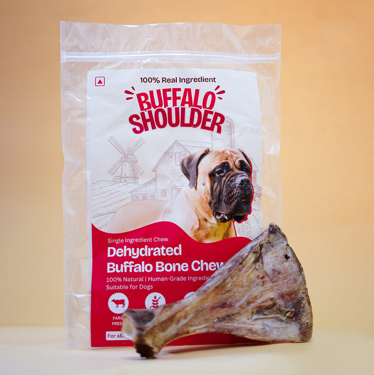 Buffalo Shoulder Bone Chew Dehydrated Natural Healthy Dog Treat