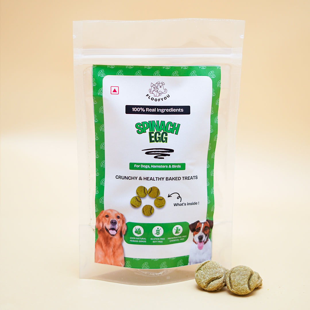 Spinach Egg Natural Healthy Dog Treat, Cookies, Biscuits & Snacks