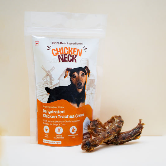 Chicken Neck Trachea Chew Dehydrated Natural Healthy Dog Treat