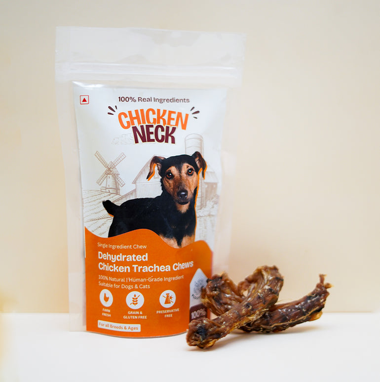 Chicken Neck Trachea Chew Dehydrated Natural Healthy Dog Treat