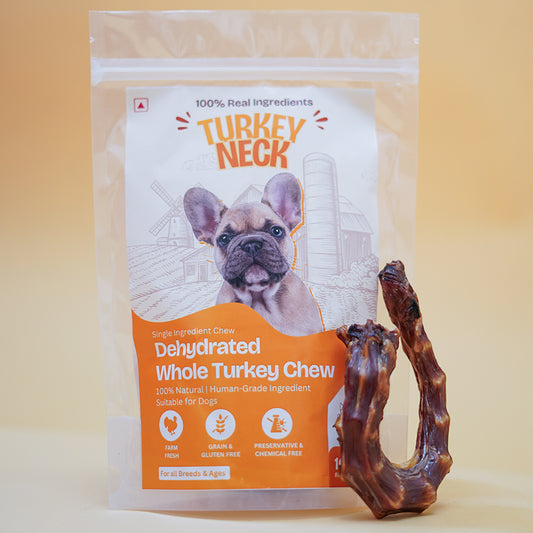 Turkey Neck Bone Chew Dehydrated Natural Healthy Dog Treat