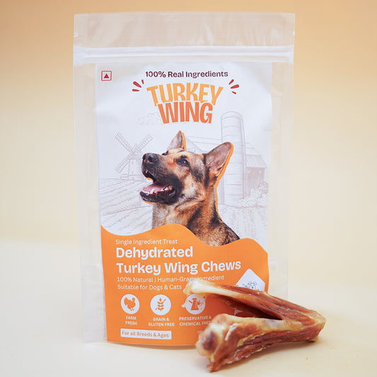 Turkey Wing Chew Dehydrated Natural Healthy Dog Treat