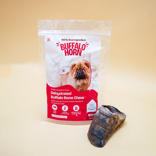 Buffalo Horn Bone Chew Dehydrated Natural Healthy Dog Treat