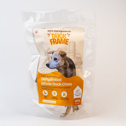 Duck Frame Whole Chew Jerky Dehydrated Natural Healthy Dog Treats Chew Snacks