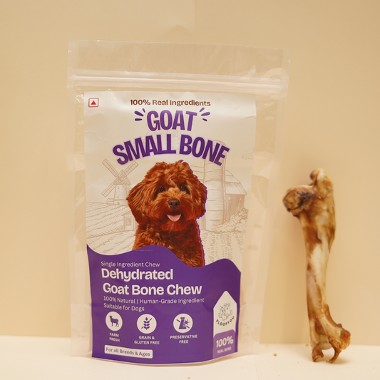 FloofYou Goat Bone Small Chew Dehydrated Natural Healthy Dog Treat