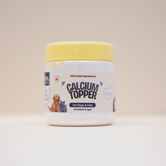 FloofYou Calcium Supplement Food Meal Topper Natural Healthy for Dogs & Cats