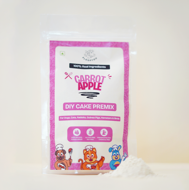 Carrot Apple DIY Cake Mix pure Veg Natural Healthy Treat for Rabbits, Guinea Pigs, Hamsters, Birds & Small Animals