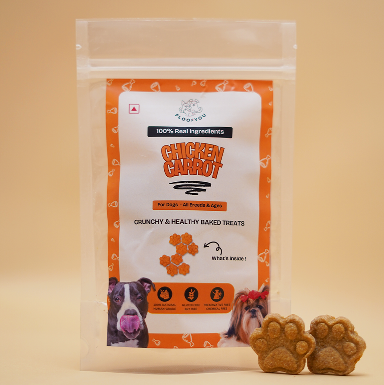 Chicken Carrot Natural Healthy Dog Treat