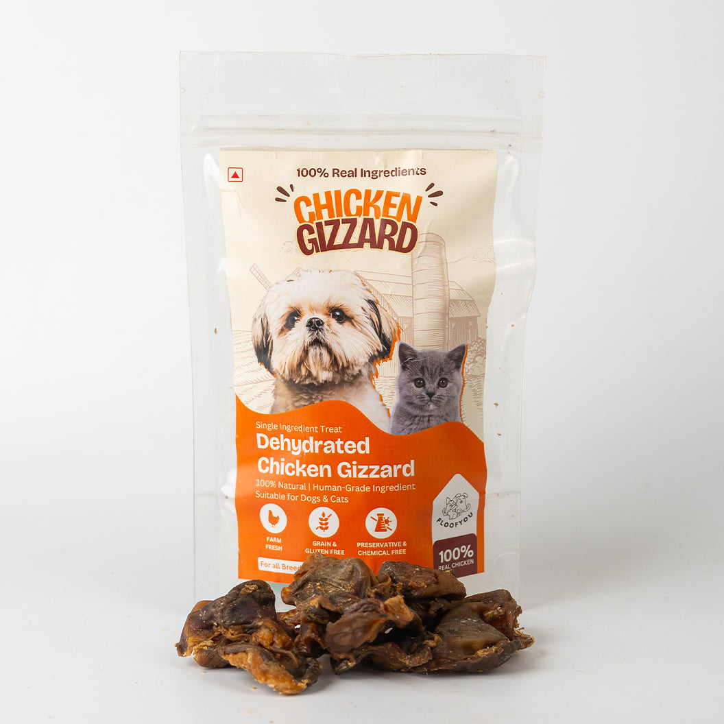 Chicken Gizzard Jerky Dehydrated Natural Healthy Cat Treat