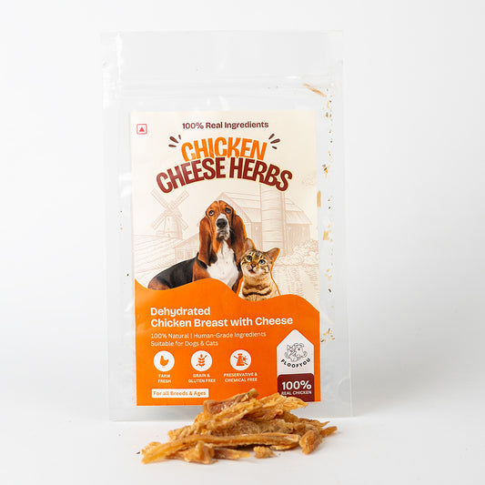 Chicken Cheese Jerky Strips Dehydrated Natural Healthy Cat Treat