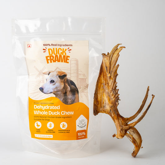 Duck Frame Whole Chew Jerky Dehydrated Natural Healthy Dog Treats Chew Snacks