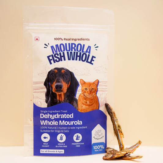 FloofYou Mourola Fish Whole Jerky Dehydrated Natural Healthy Dog & Cat Treat