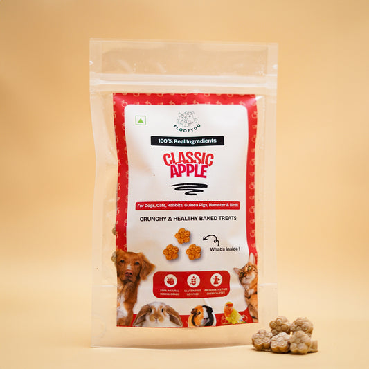 Apple Pure Veg Natural Healthy Small bite-sized Treat for Rabbits, Guinea-Pigs, Hamsters, Birds & Small Animals